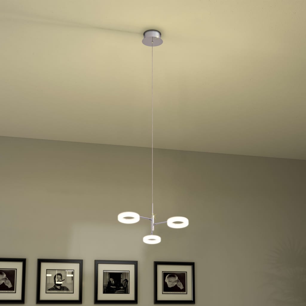 vidaXL Hanglamp met 3 lampen LED warmwit