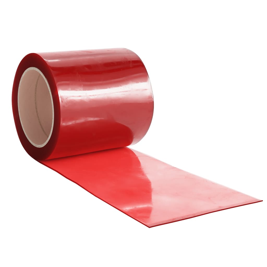 vidaXL Deurgordijn 200x1,6 mm 10 m PVC rood