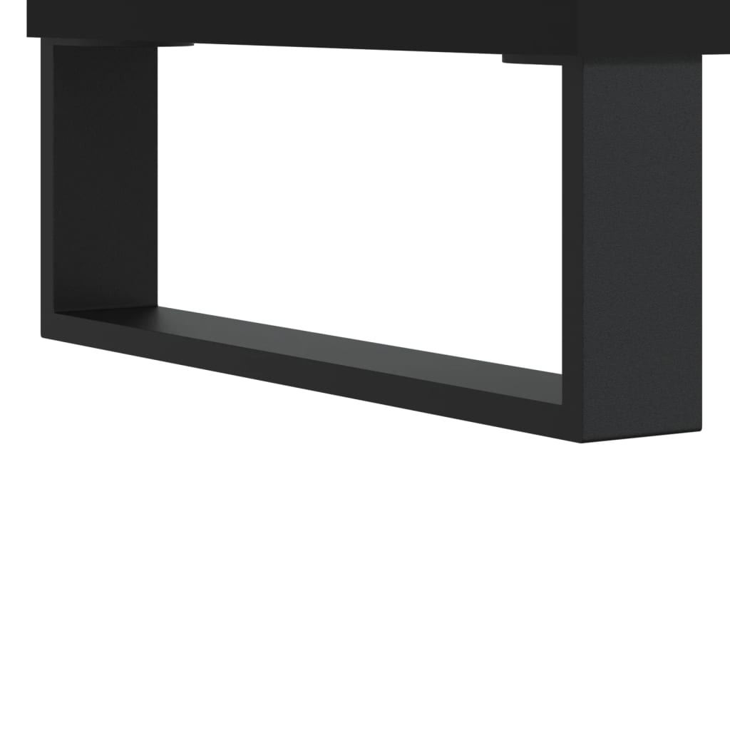 vidaXL Nachtkastjes 2 st 40x35x50 cm bewerkt hout zwart