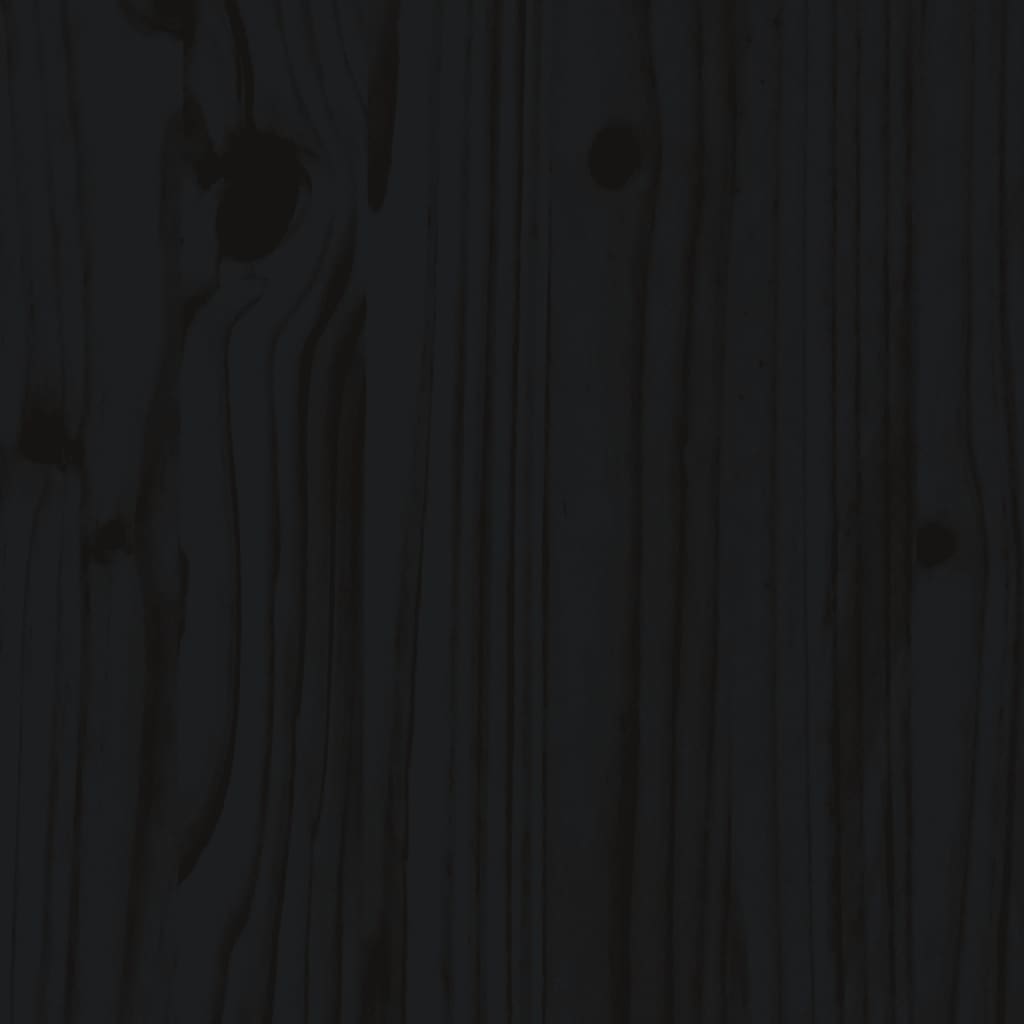 vidaXL Kinderhoogslaper met toren 80x200 cm grenenhout wit en zwart