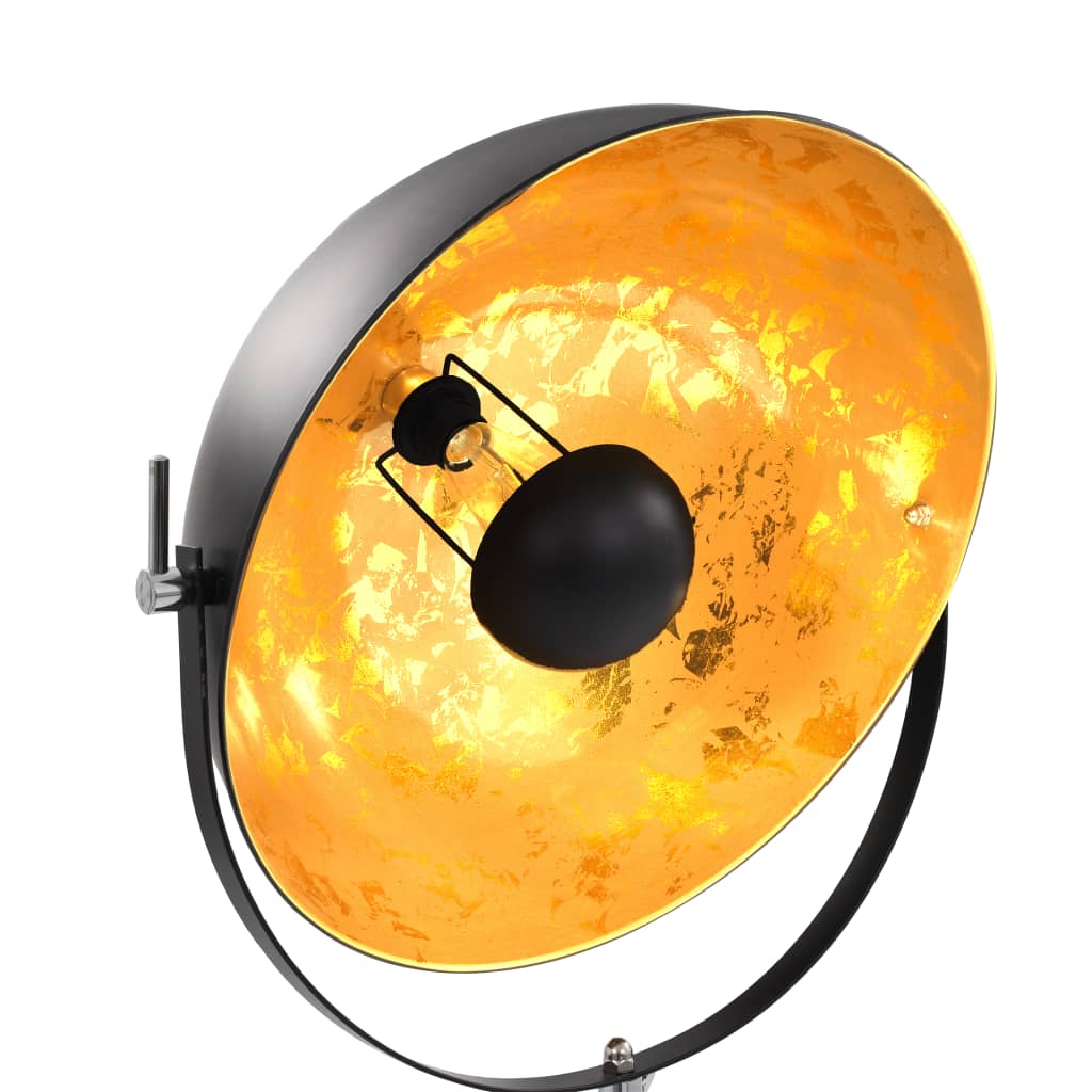 vidaXL Lamp staand E27 51 cm zwart en goud