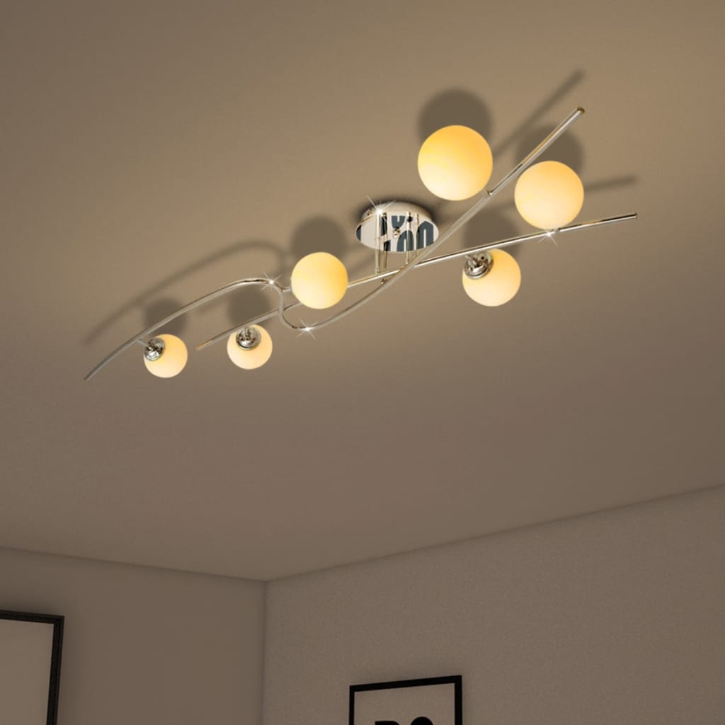 vidaXL Plafondlamp met 6 LED-lampen G9 240 W