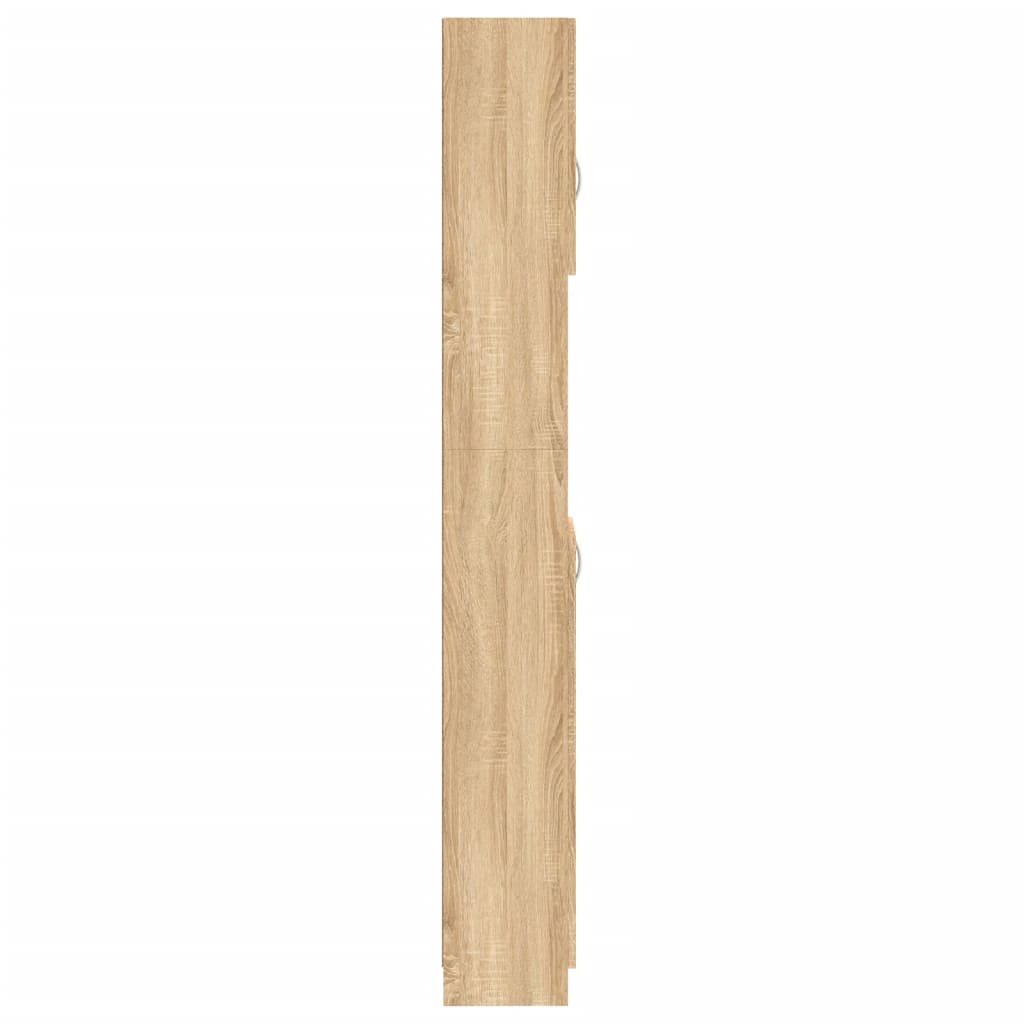 vidaXL Badkamerkast 32x25,5x190 cm bewerkt hout sonoma eikenkleurig