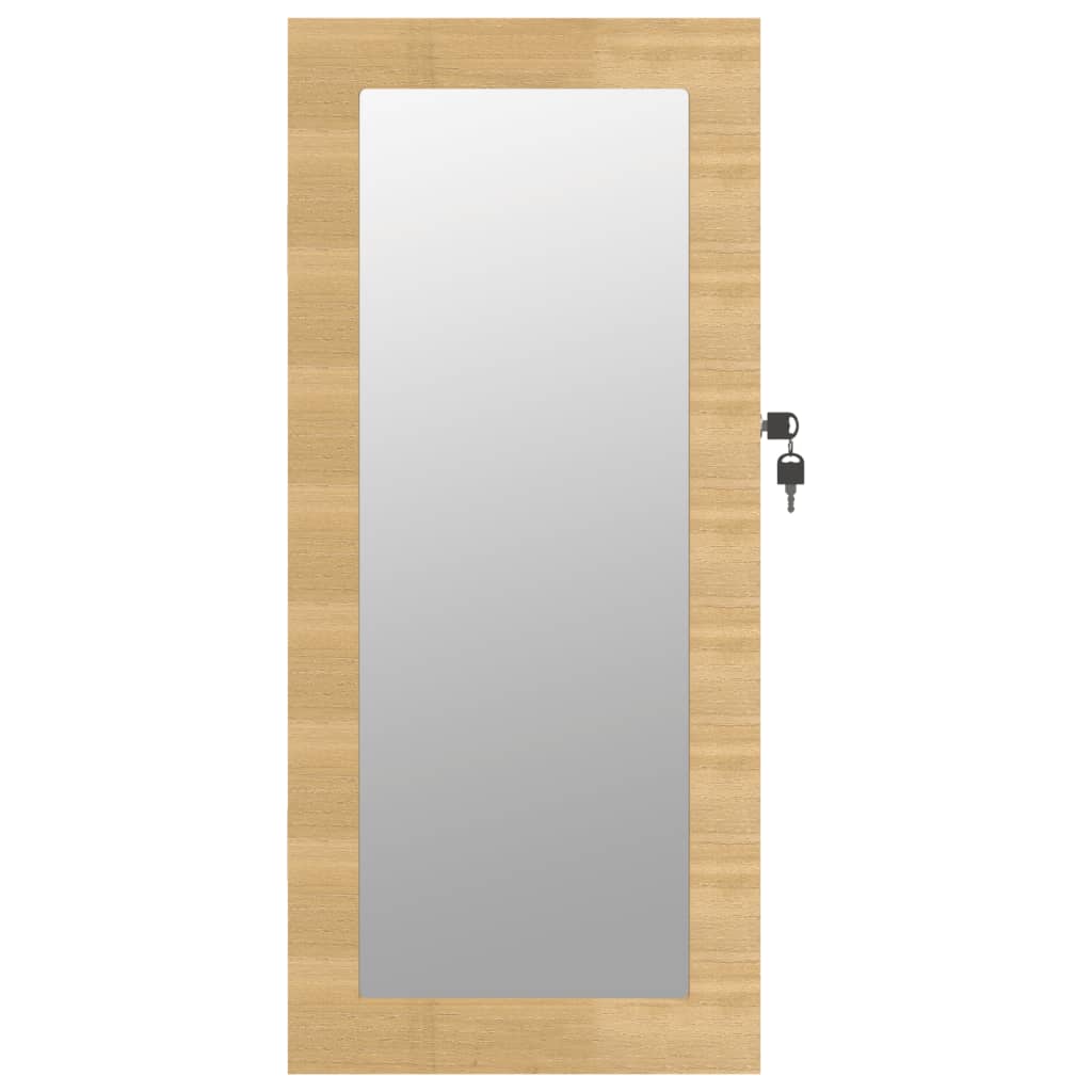 vidaXL Sieradenkast met spiegel wandgemonteerd 30x8,5x67 cm