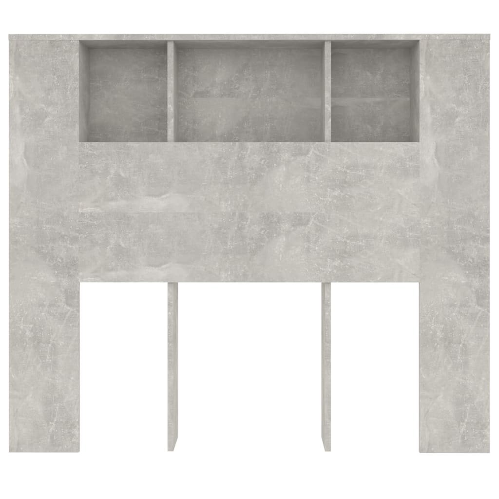 vidaXL Hoofdbordkast 120x18,5x102,5 cm betongrijs