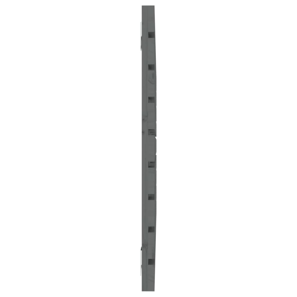 vidaXL Hoofdbord wandmontage 81x3x63 cm massief grenenhout grijs