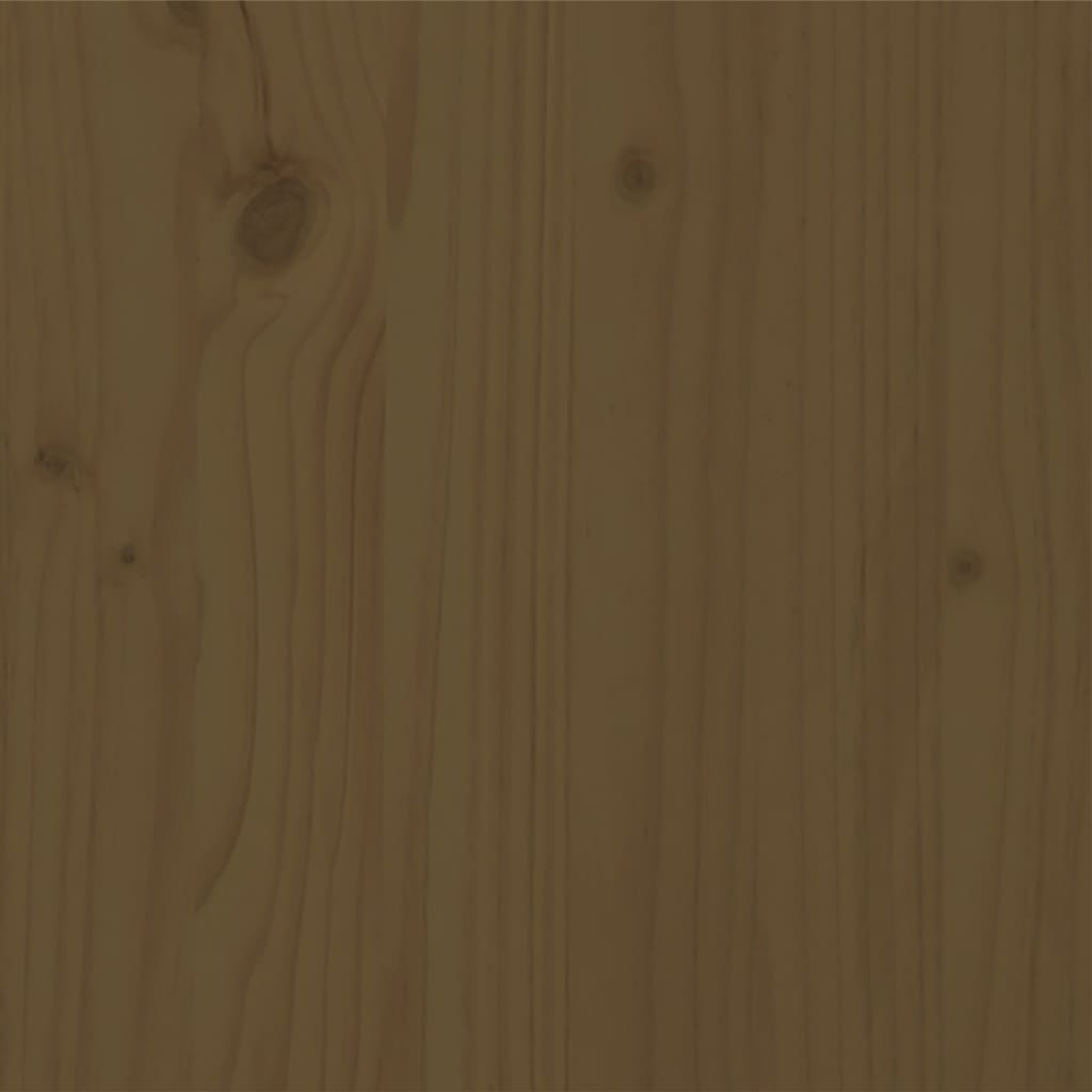 vidaXL Bedframe massief hout honingbruin 120x190 cm