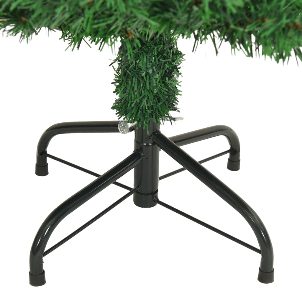 vidaXL Kunstkerstboom met dikke takken 120 cm PVC groen