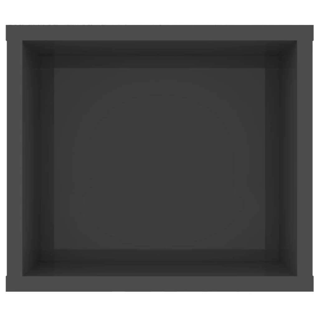vidaXL Tv-hangmeubel 100x30x26,5 cm spaanplaat hoogglans grijs