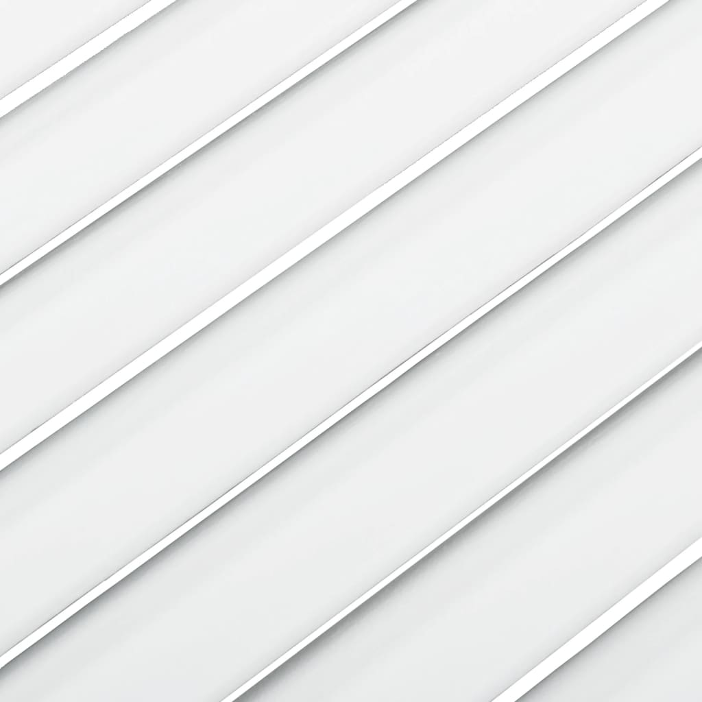 vidaXL Kastdeuren met lamellen 2 st 61,5x59,4 cm grenenhout wit