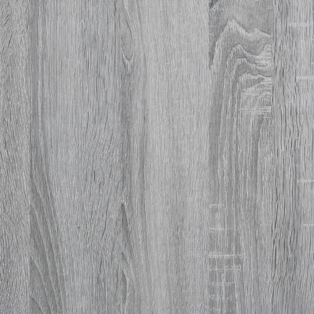 vidaXL Bakkersrek 90x40x132 cm bewerkt hout en metaal grijs sonoma