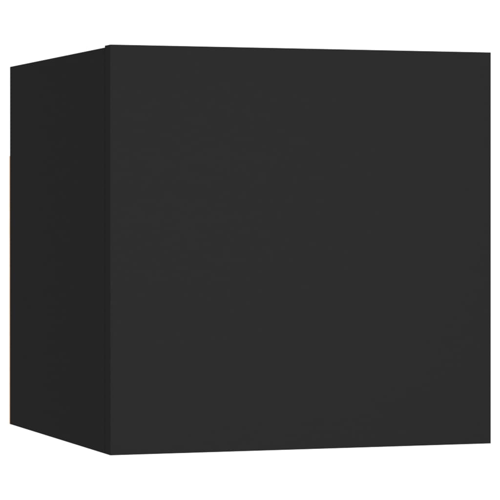 vidaXL Tv-wandmeubelen 2 st 30,5x30x30 cm zwart