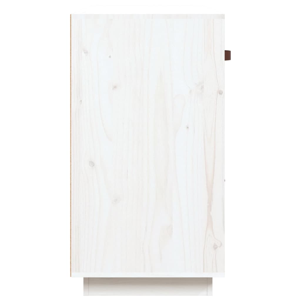 vidaXL Dressoir 100x40x75 cm massief grenenhout wit