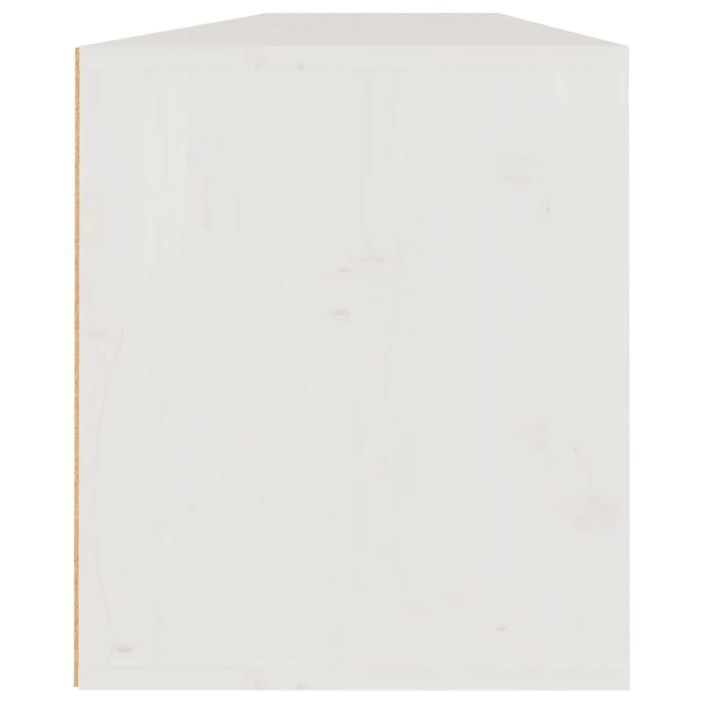 vidaXL Wandkasten 2 st 80x30x35 cm massief grenenhout wit
