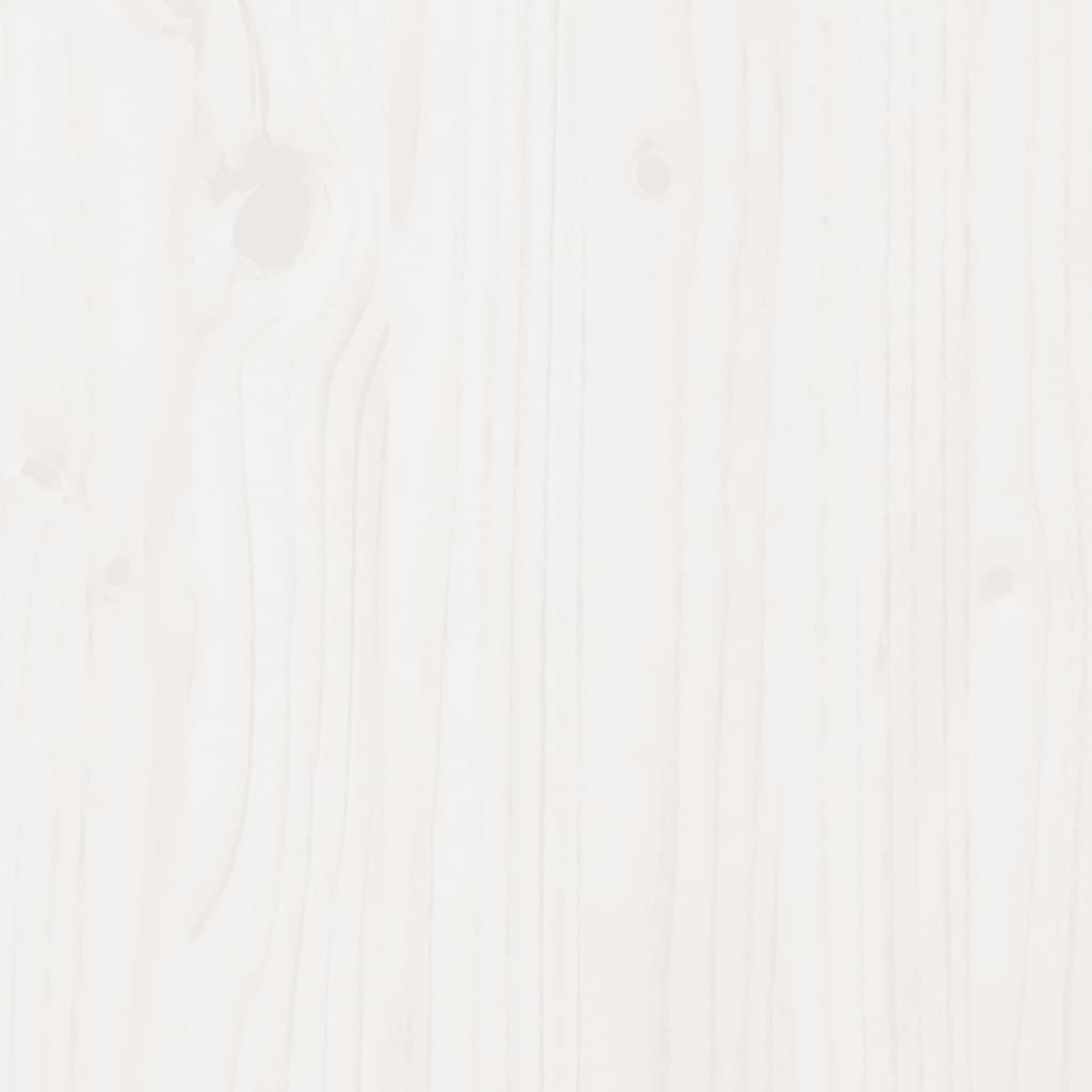 vidaXL 3-delige Loungeset met kussens massief grenenhout wit