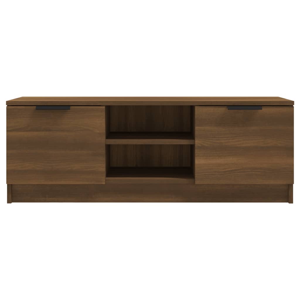 vidaXL Tv-meubel 102x35x36,5 cm bewerkt hout bruin eikenkleur