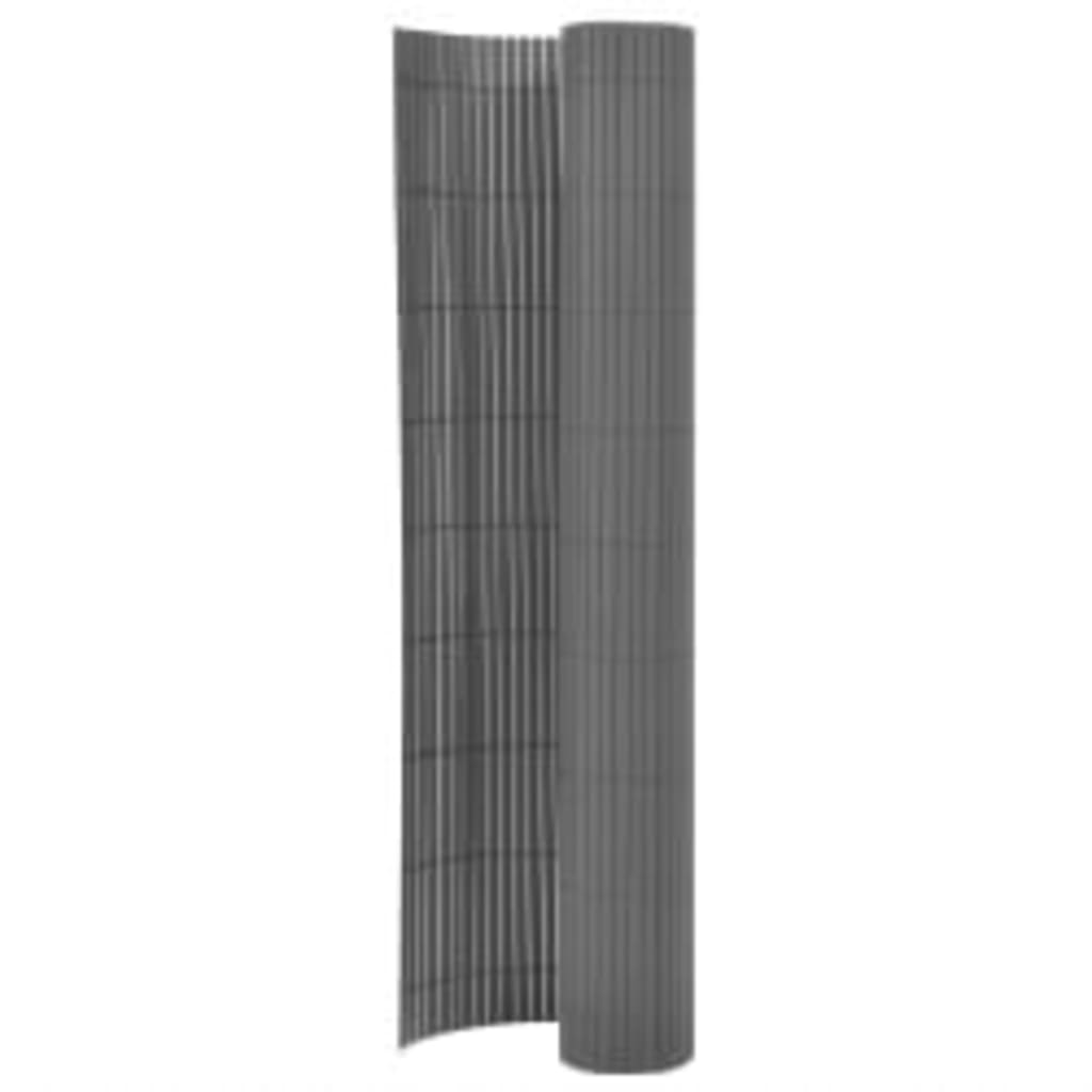 Cloture de jardin vidaXL Tuinafscheiding dubbelzijdig 110x400 cm grijs317160 Cloture de jardin vidaXL Tuinafscheiding dubbelzijdig 110x400 cm grijs317160