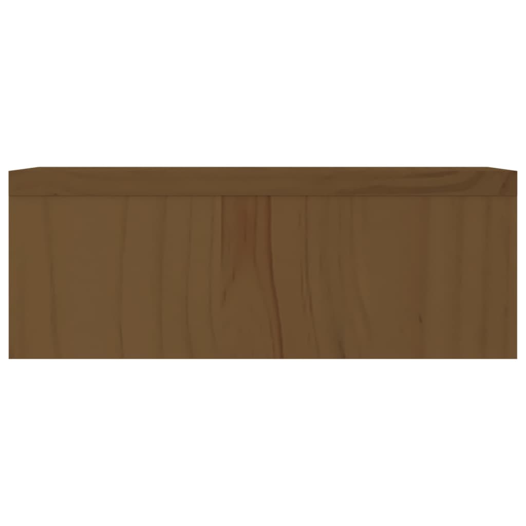 vidaXL Monitorstandaard 50x27x10 cm massief grenenhout honingbruin
