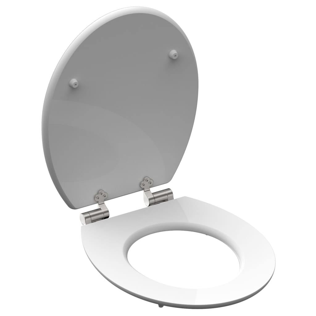 SCHÜTTE Toiletbril met soft-close BLACK STONE MDF hoogglans