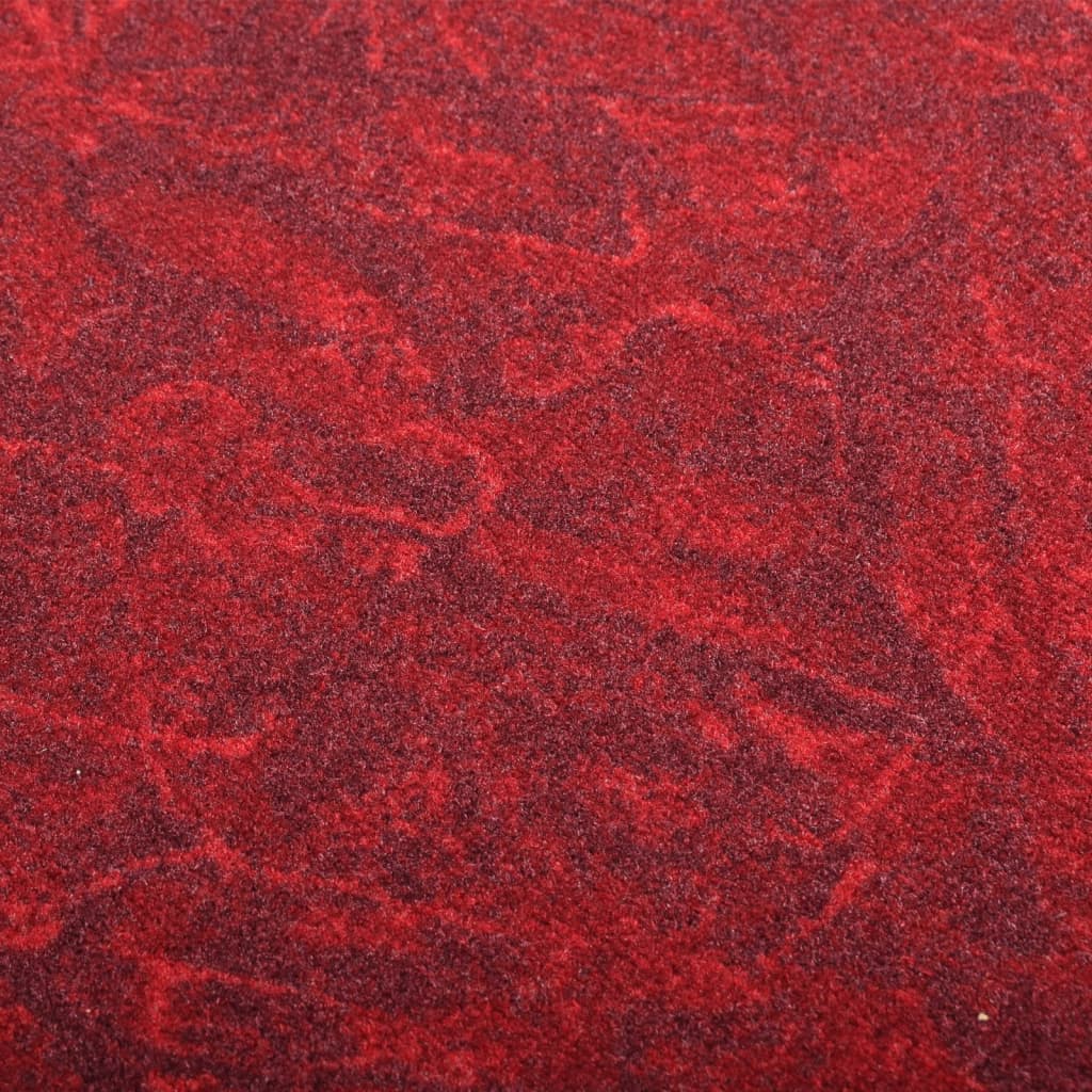 vidaXL Tapijtloper anti-slip 80x150 cm rood