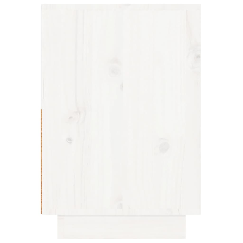 vidaXL Nachtkastjes 2 st 60x34x51 cm massief grenenhout wit