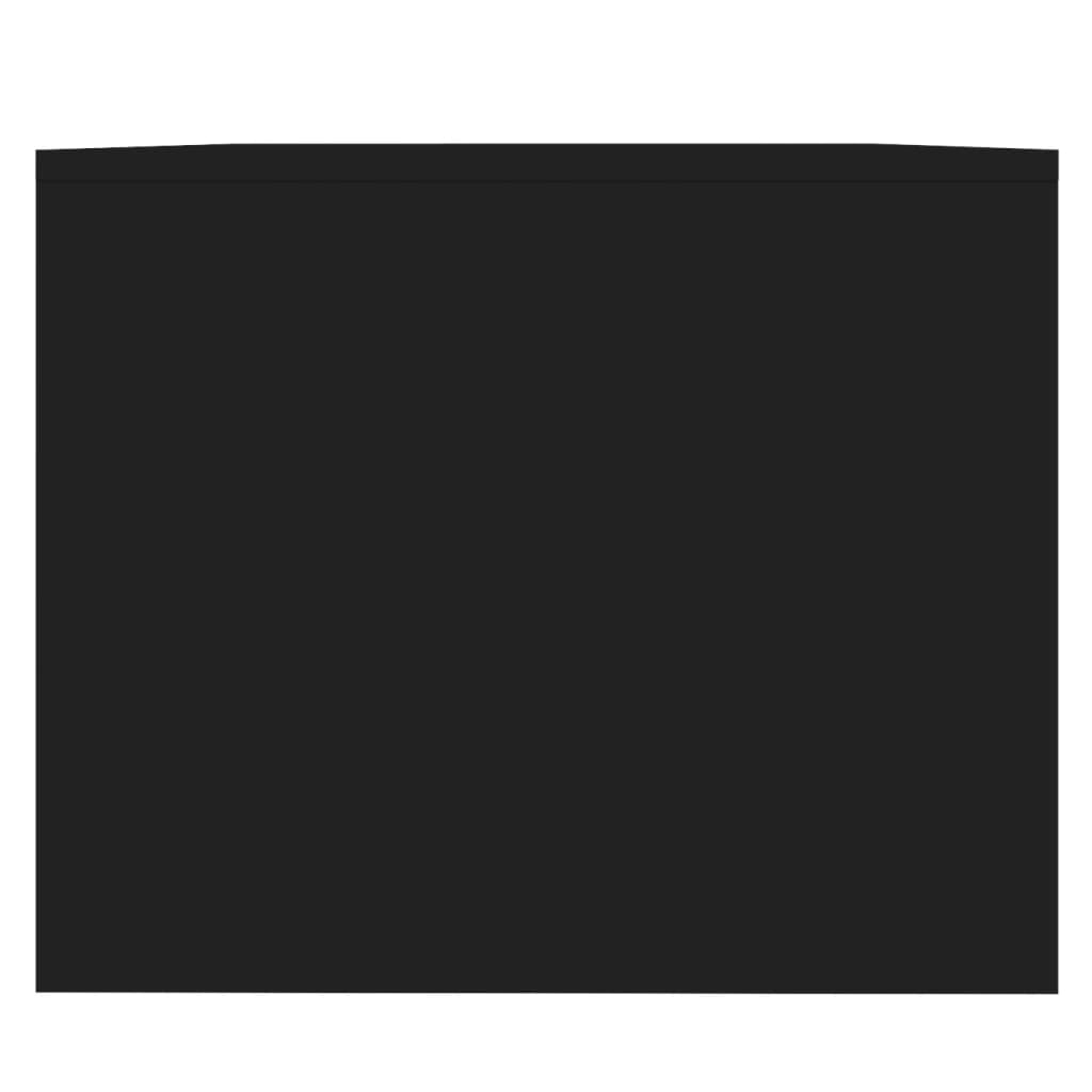 vidaXL Salontafel 90x50x41,5 cm spaanplaat zwart
