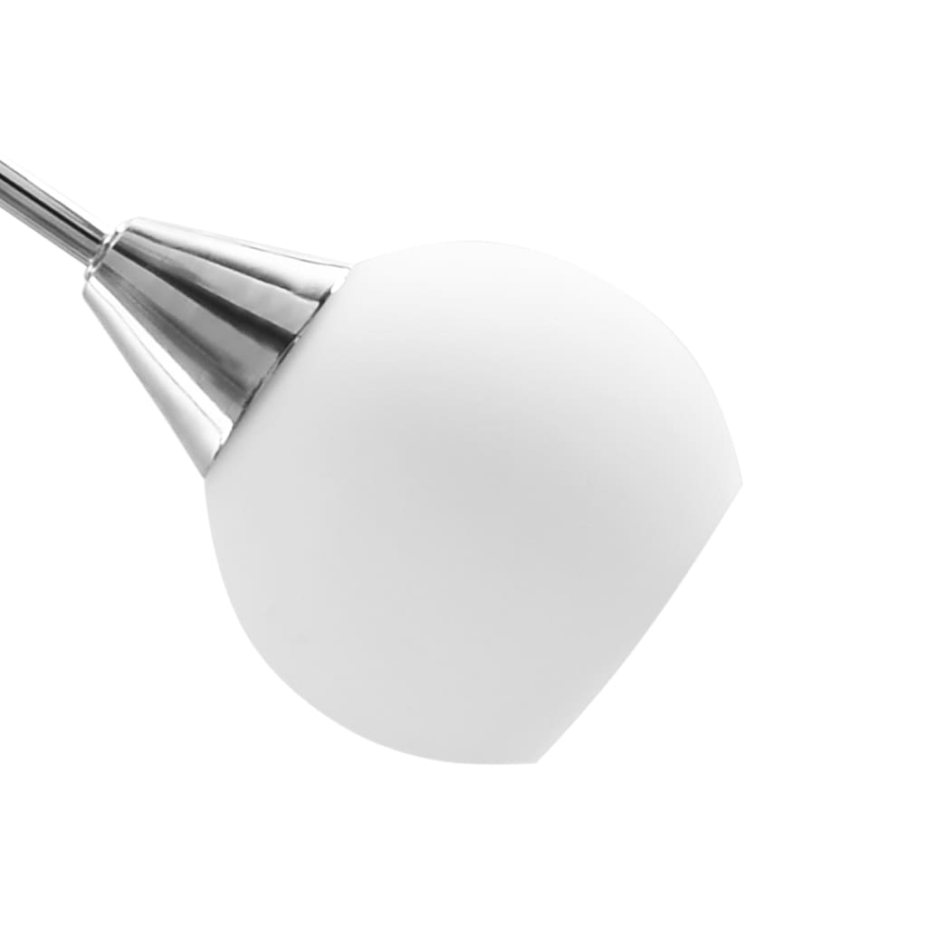 vidaXL Plafondlamp met keramieken bolvormige kappen voor 5xE14 wit