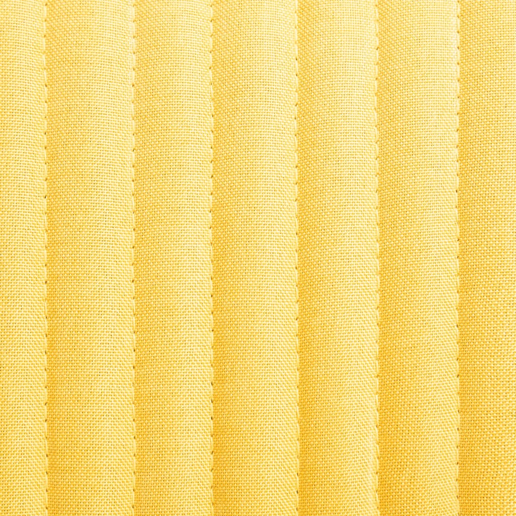 vidaXL Eetkamerstoelen 4 st stof geel
