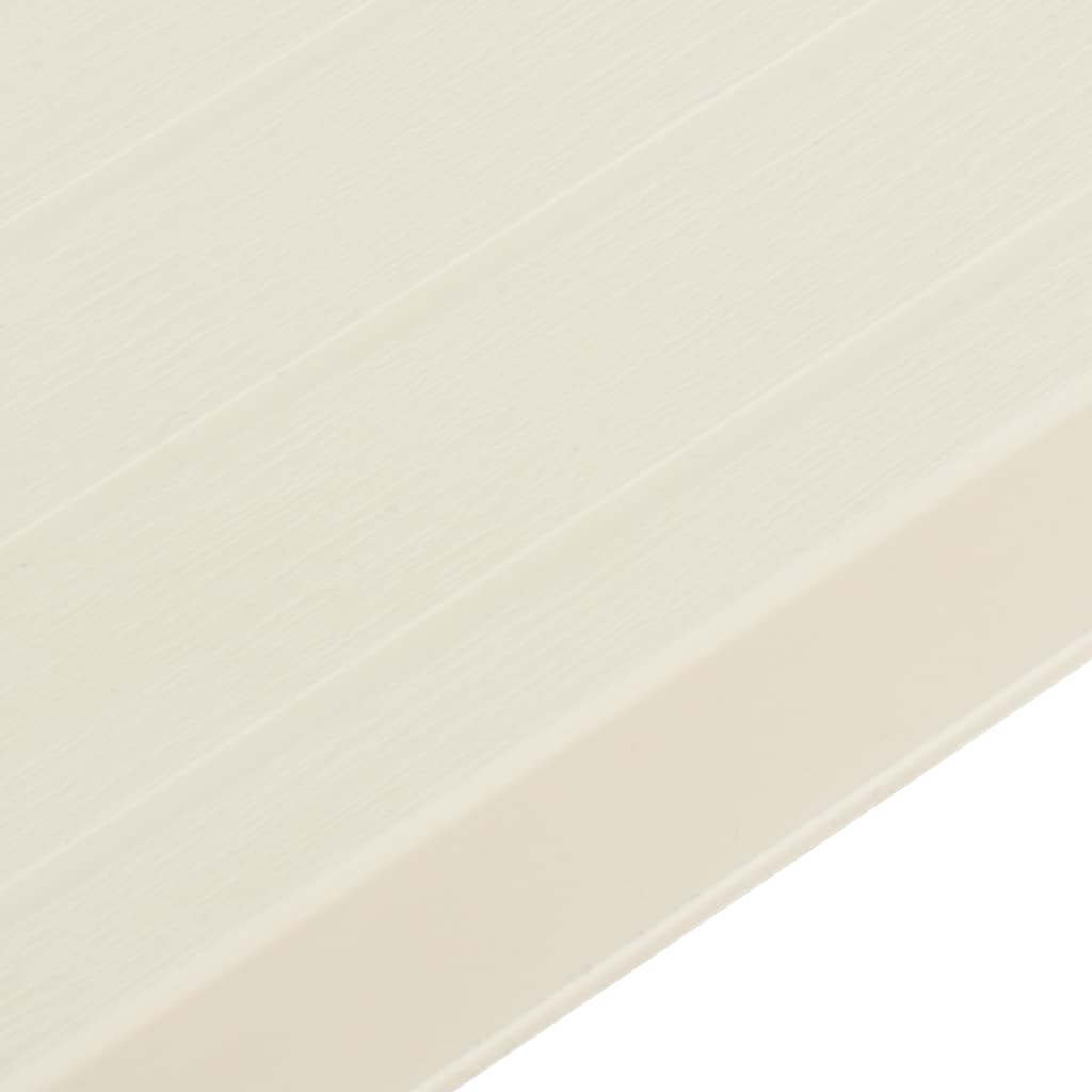 vidaXL 3-delige Bistroset inklapbaar kunststof wit