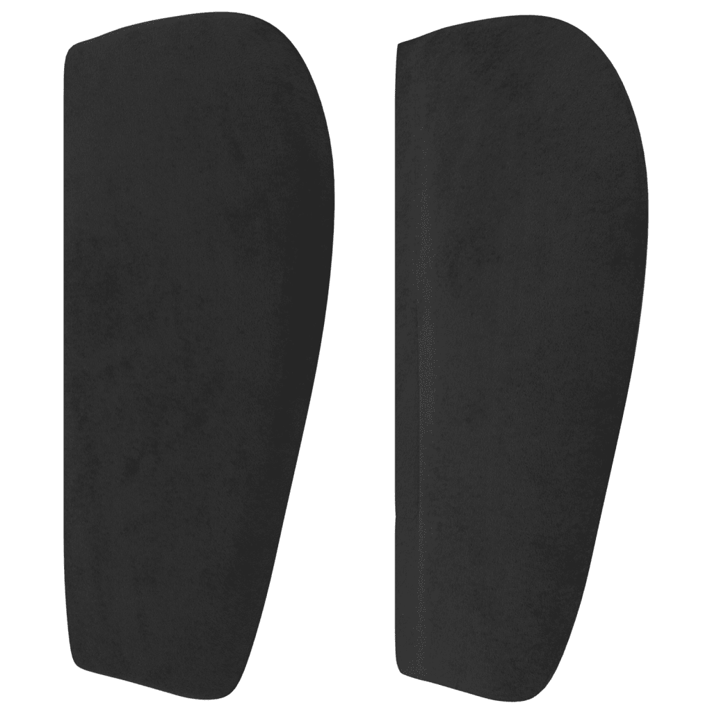 vidaXL Boxspring met matras fluweel zwart 200x200 cm