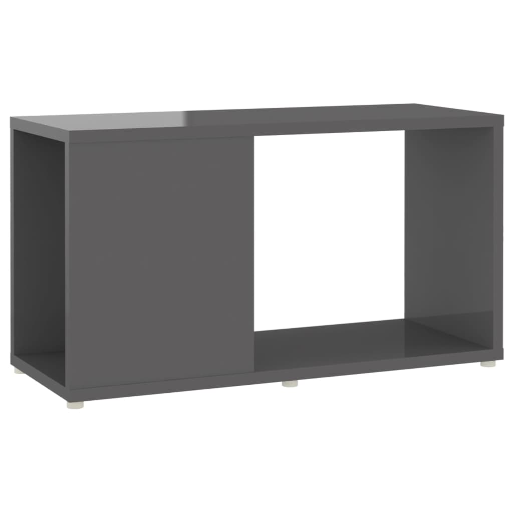 vidaXL Tv-meubel 60x24x32 cm spaanplaat hoogglans grijs