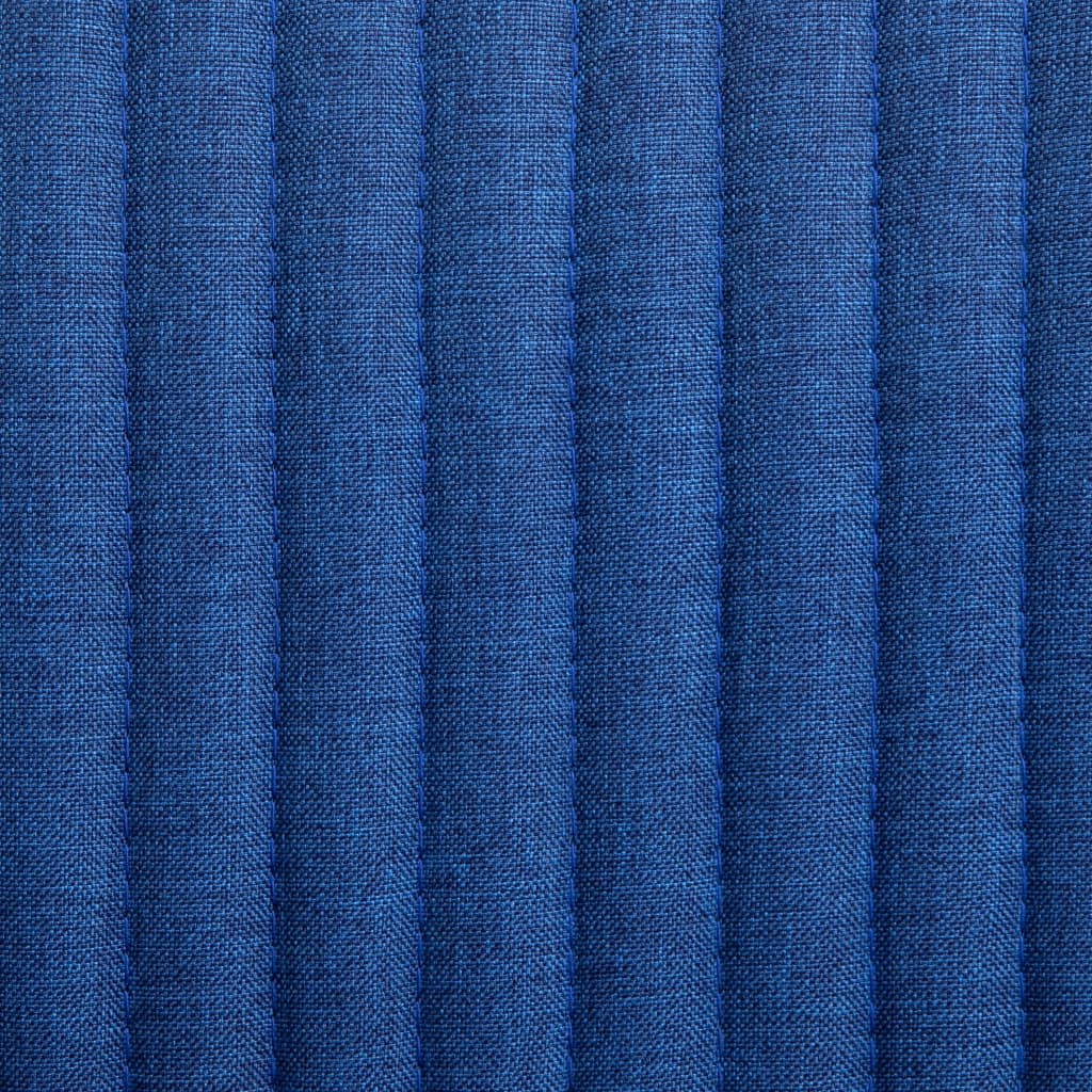 vidaXL Eetkamerstoelen 6 st stof blauw
