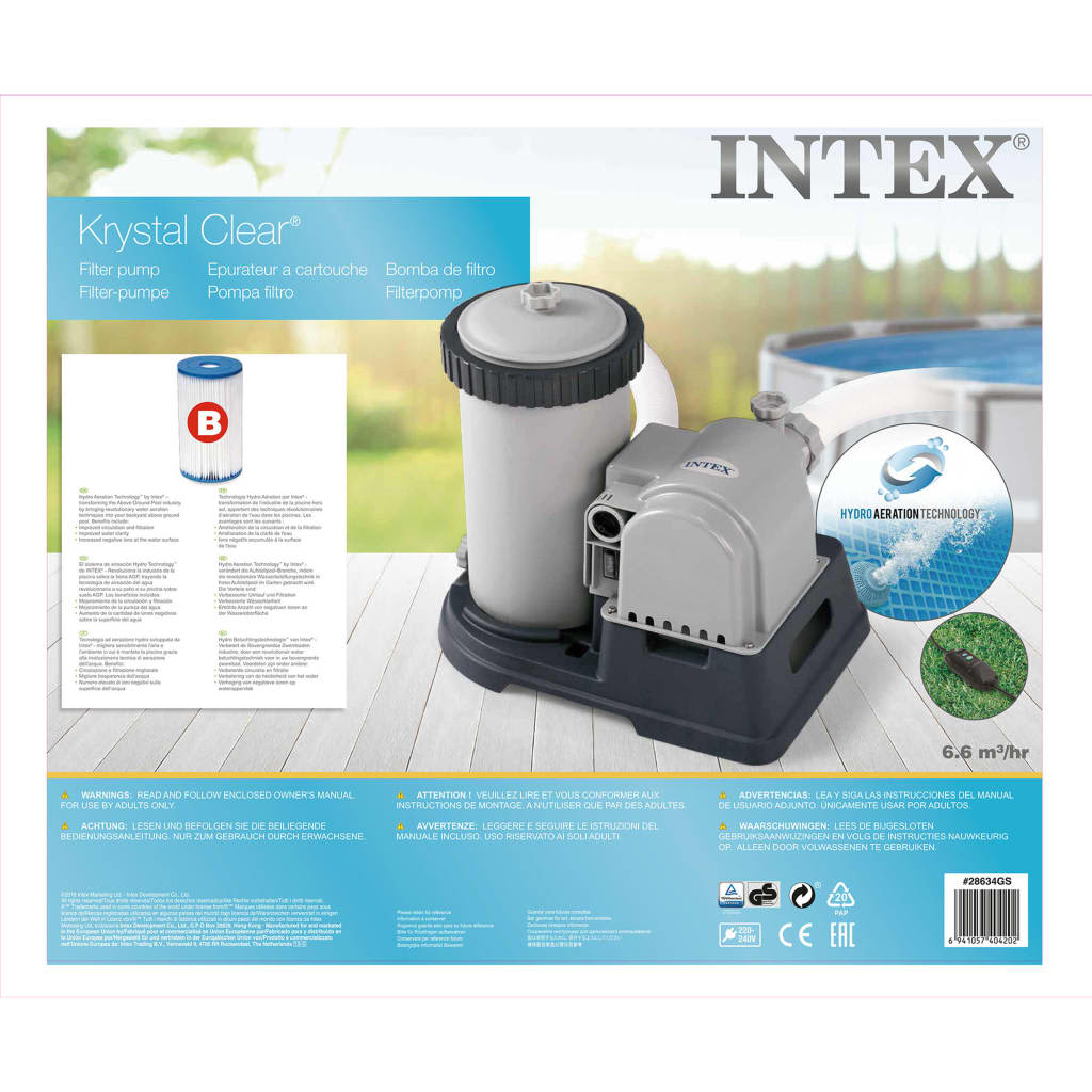 Intex Cartridge filterpomp 9463 l/u 28634GS