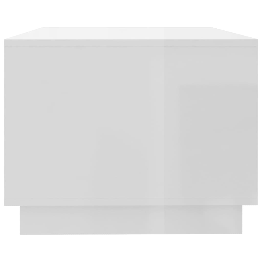 vidaXL Salontafel 102x55x43 cm spaanplaat hoogglans wit