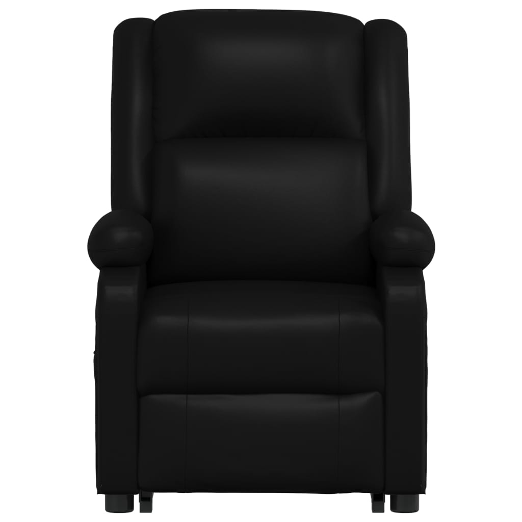 vidaXL Sta-op-stoel kunstleer zwart