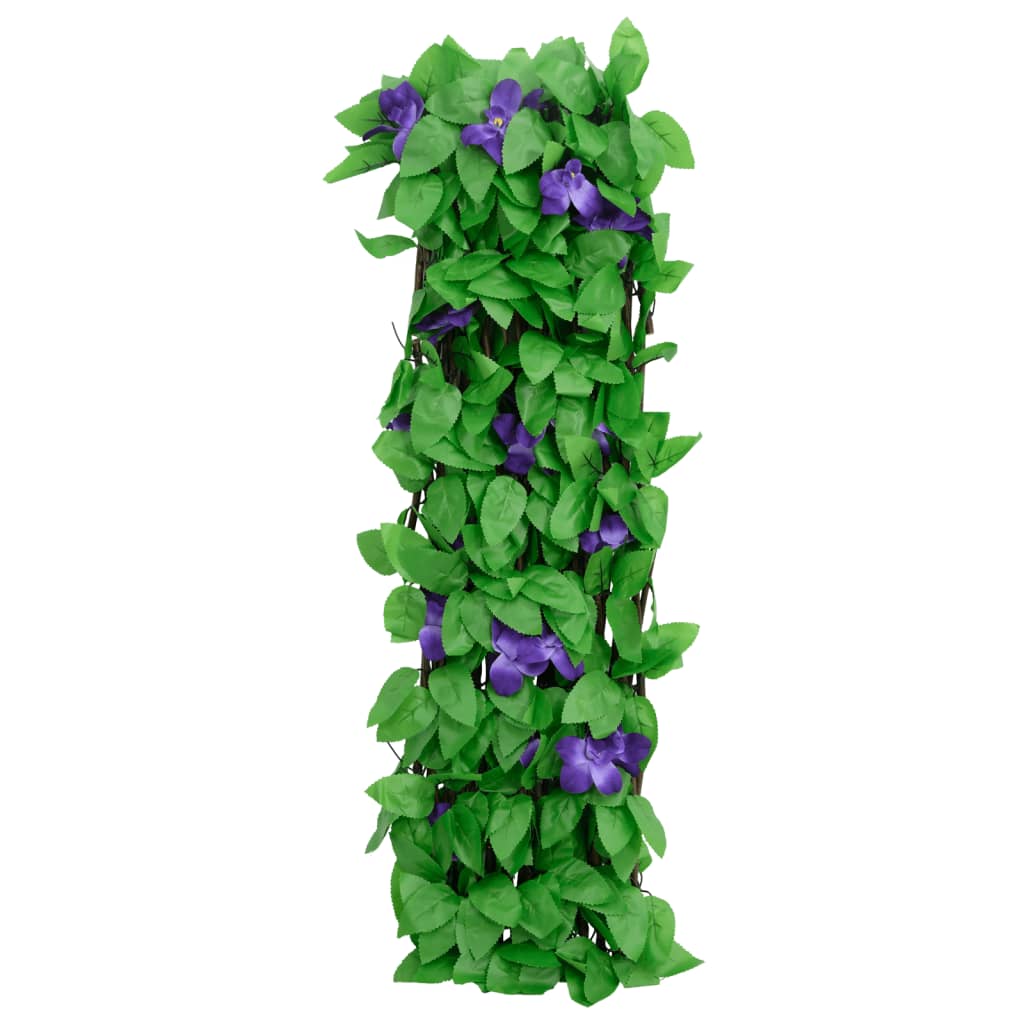 vidaXL Kunstplant klimop op latwerk 5 st uittrekbaar 180x70 cm groen