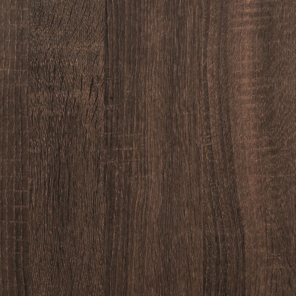 vidaXL Keukentrolley 45x35x89,5 cm bewerkt hout bruin eikenkleurig
