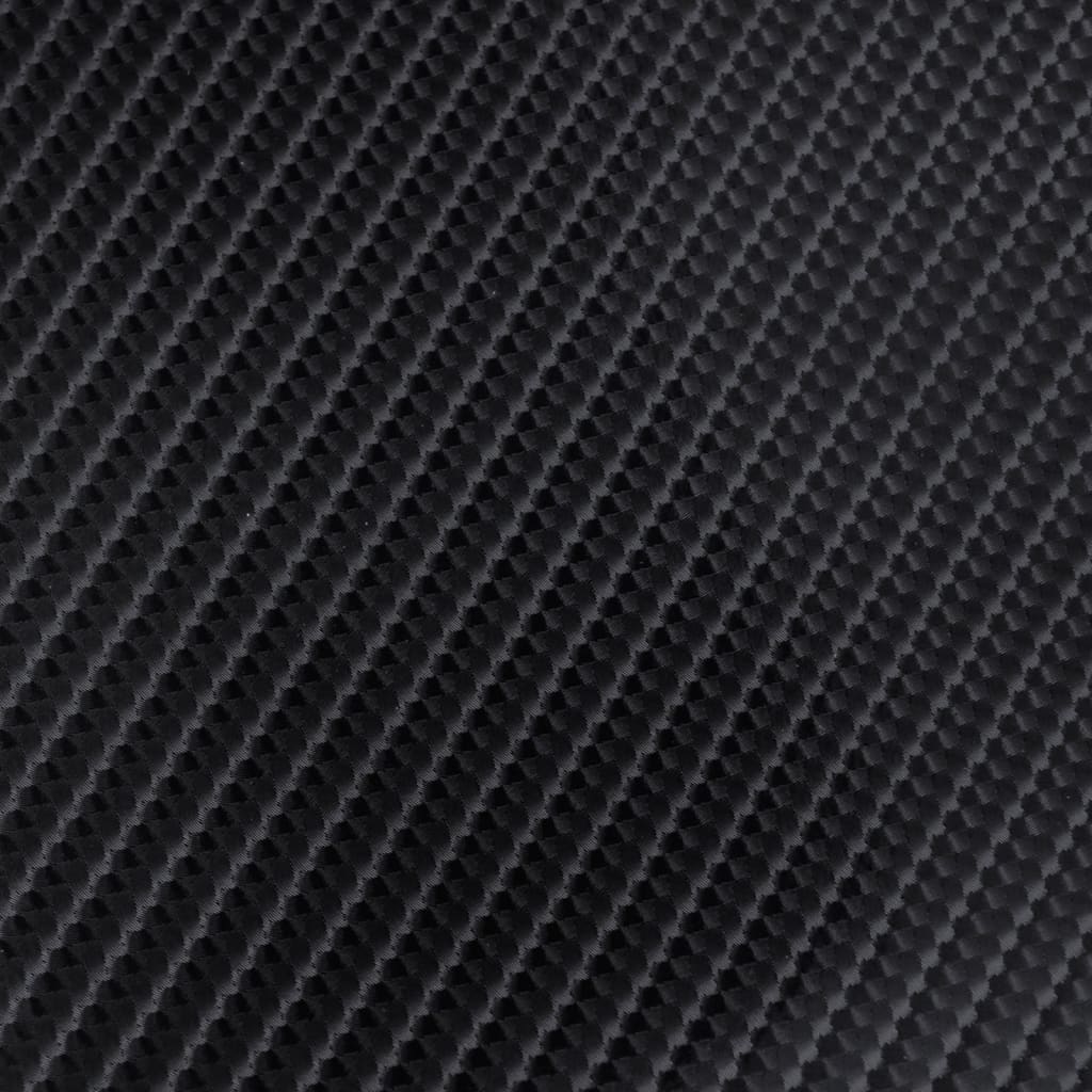vidaXL 2 st Autofolie 4D 100x150 cm + 50x150 cm zwart