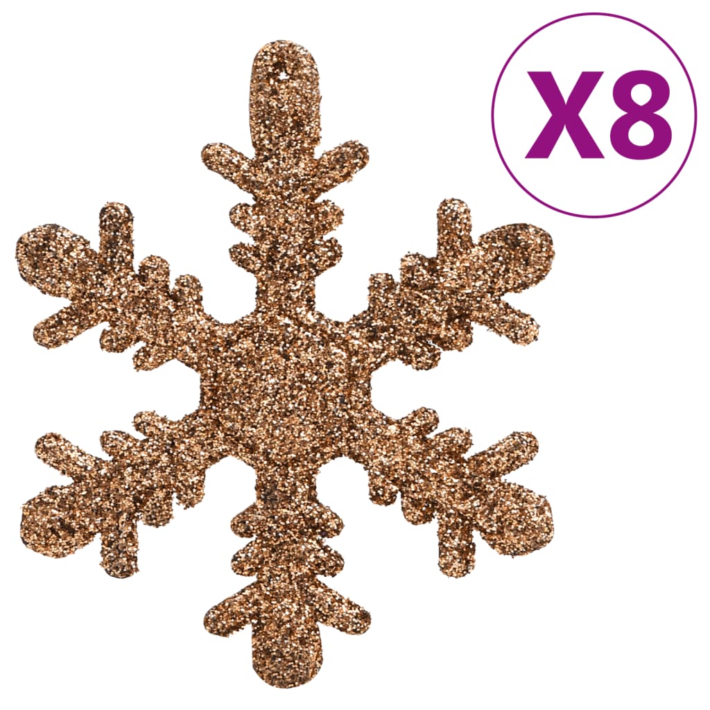 vidaXL 111-delige Kerstballenset polystyreen roségoud