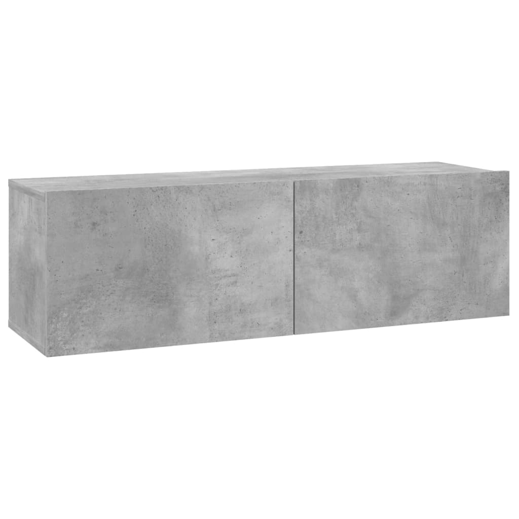 vidaXL Tv-meubel 100x30x30 cm bewerkt hout betongrijs