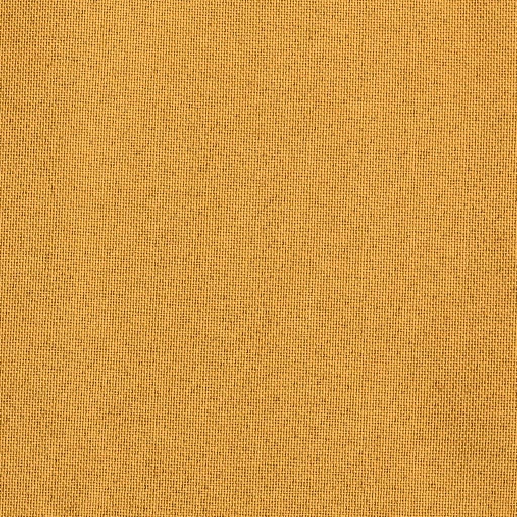 vidaXL Gordijnen linnen-look verduisterend ogen 2 st 140x245 cm geel