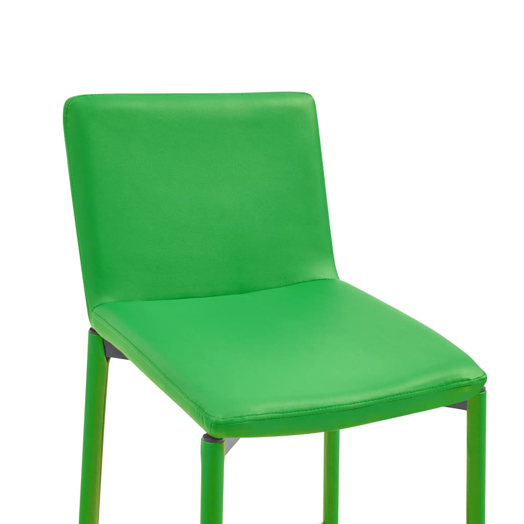 vidaXL 3-delige Barset kunstleer groen