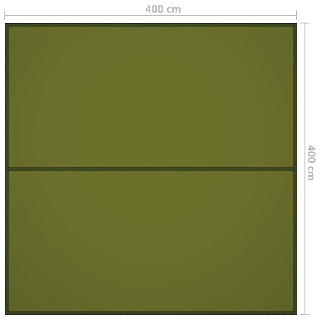 vidaXL Afdekzeil 4x4 m groen