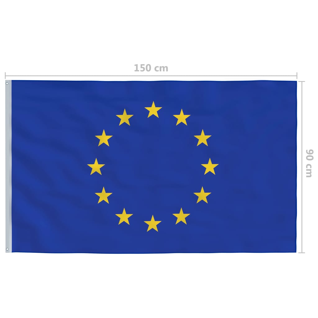 vidaXL Vlag Europa 90x150 cm