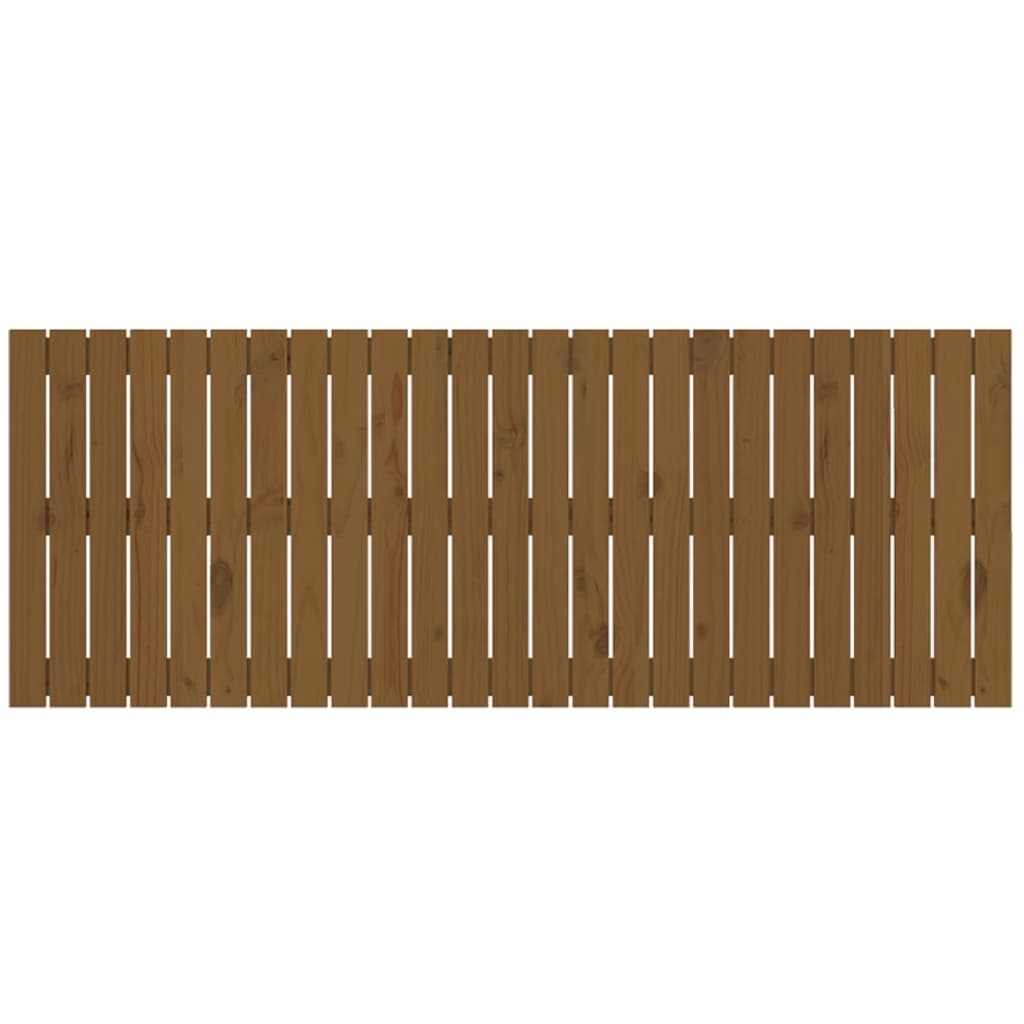 vidaXL Wandhoofdbord 159,5x3x60 cm massief grenenhout honingbruin