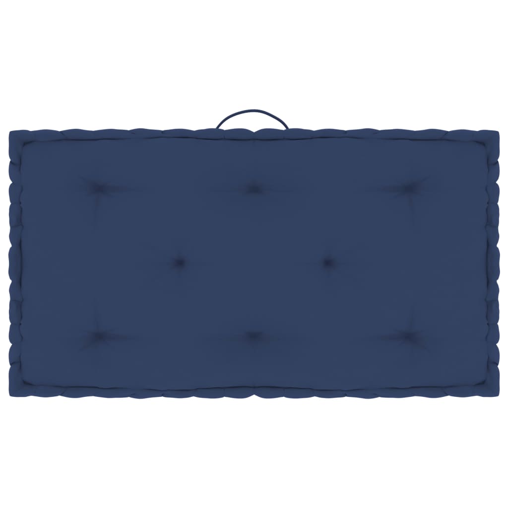 vidaXL Palletvloerkussens 5 st katoen licht marineblauw