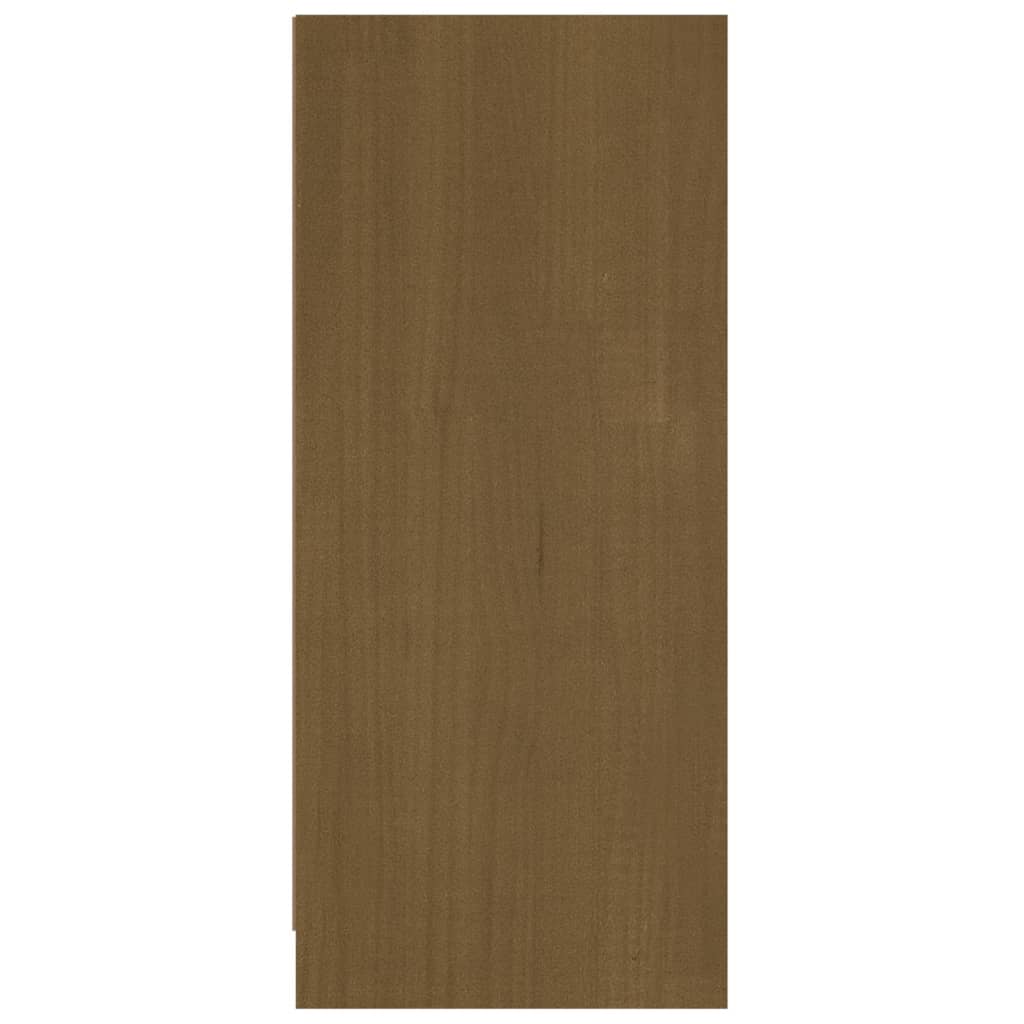 vidaXL Dressoir 70x33x76 cm massief grenenhout honingbruin