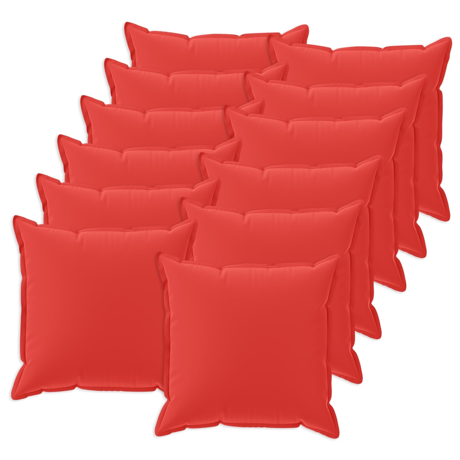 Vidaxl vidaXL Kussen 12 st HOUTEN Rood 40 x 40 cm Polyester kopen? | vidaXL.nl