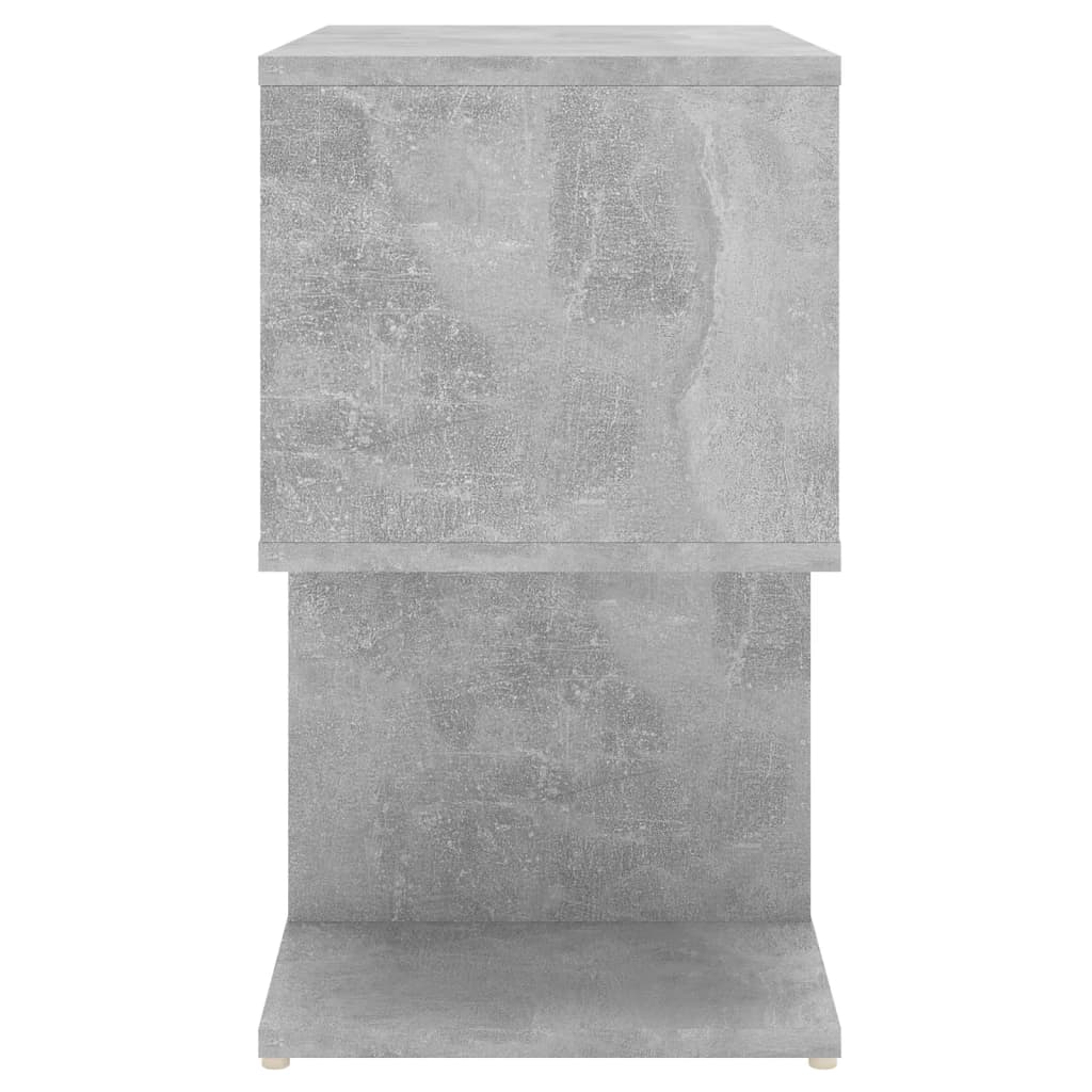 vidaXL Nachtkastje 50x30x51,5 cm spaanplaat betongrijs