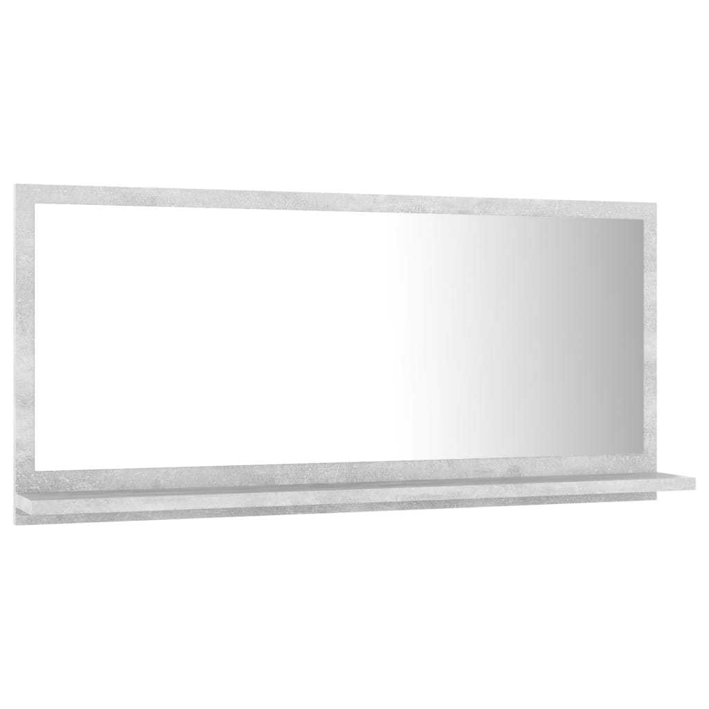 vidaXL Badkamerspiegel 80x10,5x37 cm spaanplaat betongrijs